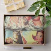 Retro Fishing Pinups Seidenpapier (Geschenk)