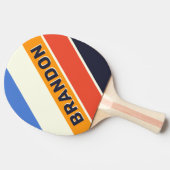 Retro Five Bold mit Name Tischtennis Schläger (Seitenansicht)