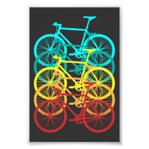 Retro Fixie Bike Fotodruck