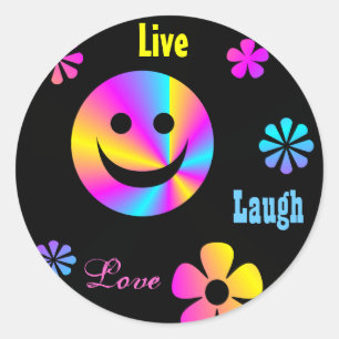 Retro-Fixierer Runder Aufkleber