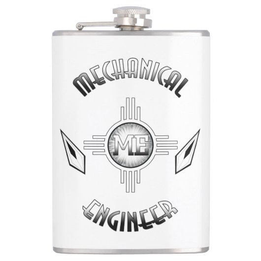 Retro Flachmann (Vorderseite)