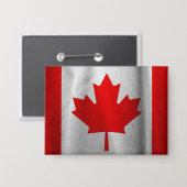 Retro-Flagge Kanadas Button (Vorderseite/Rückseite)