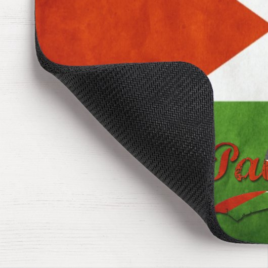 Retro Flagge Palästinas Mousepad (Ecke)