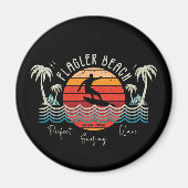 Retro Flagler Beach Magnet (Vorne)