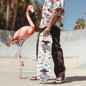 Retro Flamingo aus den 50er Jahren Skateboard