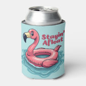 Retro Flamingo Float Funny Summer Dosenkühler (Kanne Vorderseite)