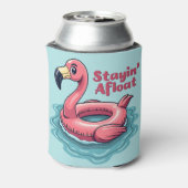 Retro Flamingo Float Funny Summer Dosenkühler (Kanne Rückseite)