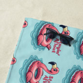 Retro Flamingo Float Funny Summer Strandtuch (Beispiel)