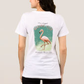 Retro Flamingo Florida Vacation Fun Club Tri-Blend Shirt (Rückseite)