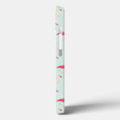 Retro Flamingo Muster Case-Mate iPhone Hülle (Rückseite / Links)