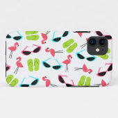 Retro Flamingo-Muster iPhone 5 Fall Case-Mate iPhone Hülle (Rückseite (Horizontal))