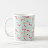 Retro Flamingo-Muster Kaffeetasse (Links)