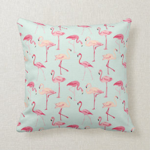 Retro Flamingo-Muster Kissen