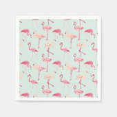 Retro Flamingo Muster Serviette (Vorderseite)