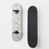 Retro Flamingo-Muster Skateboard (Vorderseite)