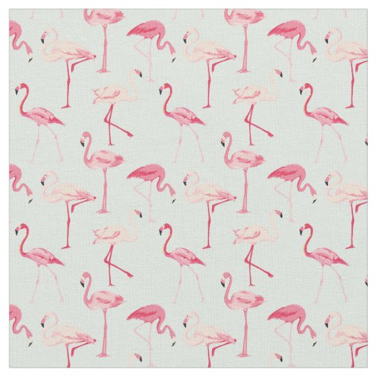 Retro Flamingo-Muster Stoff (Nahaufnahme)