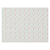 Retro Flamingo-Muster Tischdecke (Vorderseite (Horizontal))