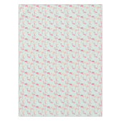 Retro Flamingo-Muster Tischdecke (Vorderseite)