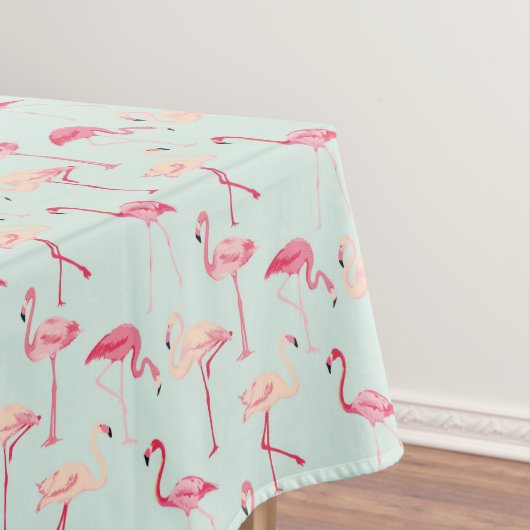 Retro Flamingo-Muster Tischdecke (Beispiel)