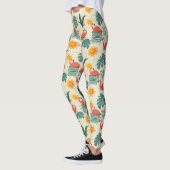 Retro-Flamingo-Poolside-Sommer-Muster (12) Leggings (Links)