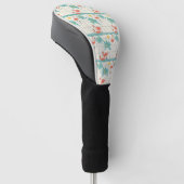 Retro-Flamingo-Poolside-Sommer-Muster (2) Golf Headcover (angewinkelt)