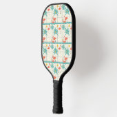 Retro-Flamingo-Poolside-Sommer-Muster (2) Pickleball Schläger (Links)