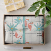 Retro-Flamingo-Poolside-Sommer-Muster (2) Seidenpapier (Geschenk)