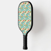 Retro-Flamingo-Poolside-Sommer-Muster (4) Pickleball Schläger (Links)