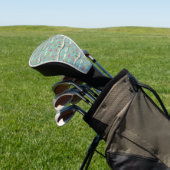 Retro-Flamingo-Poolside-Sommer-Muster (5) Golf Headcover (In SItu)