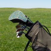 Retro-Flamingo-Poolside-Sommer-Muster (8) Golf Headcover (In SItu)