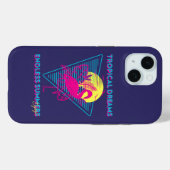 Retro-Flamingo-Sonnenuntergang-Synthwave-Stimmung Case-Mate iPhone Hülle (Rückseite (Horizontal))