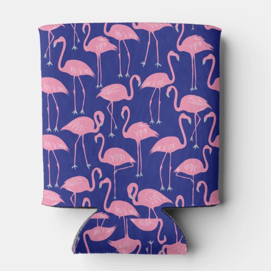Retro Flamingo | Summer Poolside Cool Coastal Dosenkühler (Rückseite)