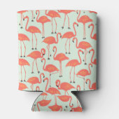 Retro Flamingo | Summer Poolside Coral Dosenkühler (Rückseite)