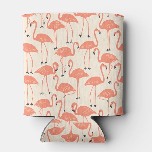 Retro Flamingo | Summer Poolside Sunset Retro Dosenkühler (Rückseite)