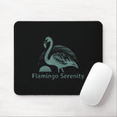 Retro Flamingo Sunset Funny 70s 80s 90s Men Women Mousepad (Mit Mouse)