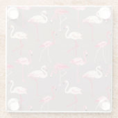 Retro Flamingos 2 Glasuntersetzer (Rückseite)
