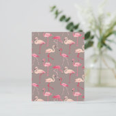 Retro Flamingos 2 Postkarte (Stehend Vorderseite)