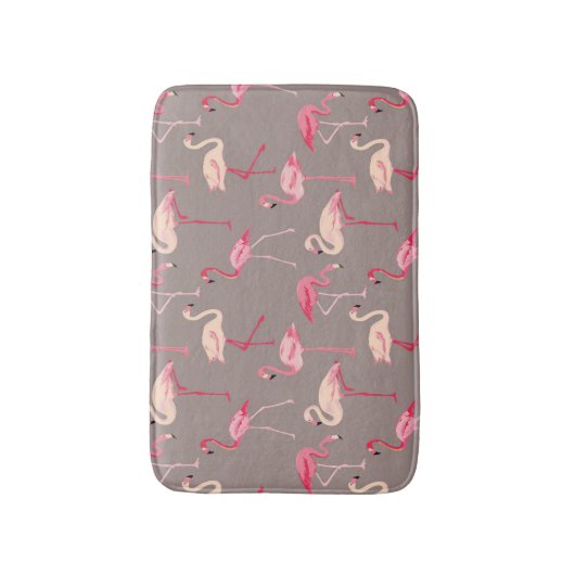 Retro Flamingos Badematte (Vorderseite Vertikal)