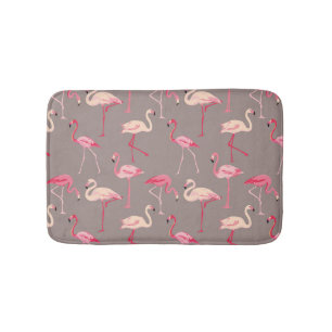 Retro Flamingos Badematte