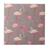 Retro Flamingos Fliese (Vorderseite)