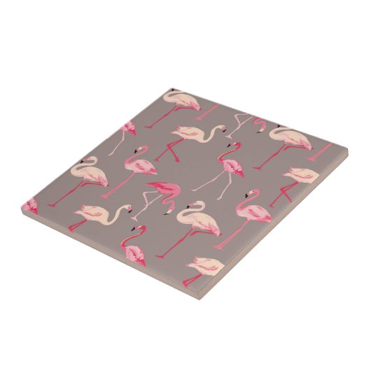 Retro Flamingos Fliese (Seite)