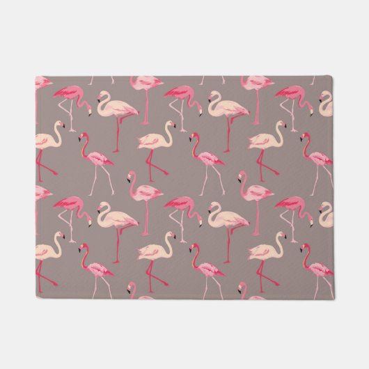 Retro Flamingos Fußmatte (Vorderseite)