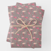 Retro Flamingos Geschenkpapier Set (Beispiel)