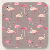 Retro Flamingos Getränkeuntersetzer (Vorderseite)