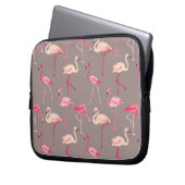Retro Flamingos Laptopschutzhülle (Vorderseite Links)