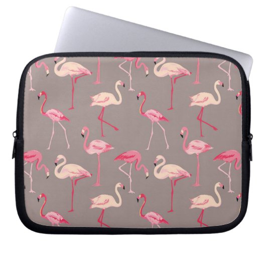 Retro Flamingos Laptopschutzhülle (Vorderseite)