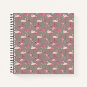 Retro Flamingos Notizblock