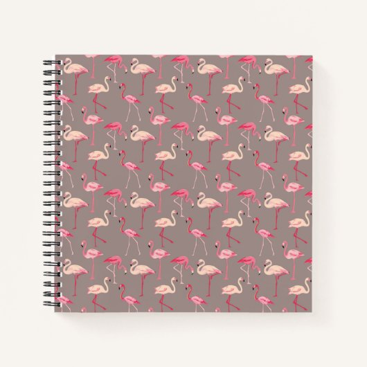 Retro Flamingos Notizblock (Vorderseite)
