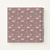 Retro Flamingos Notizblock (Rückseite)
