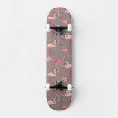 Retro Flamingos Skateboard (Vorderseite)